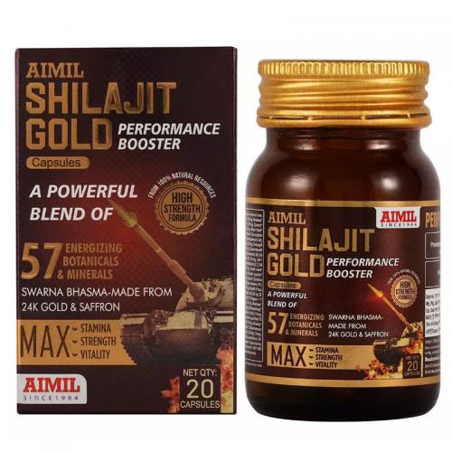 男性性能增强胶囊 Aimil Shilajit Gold Performance Booster Capsule