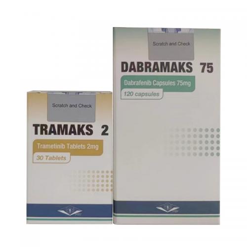 曲美替尼达拉非尼组合一套 TRAMAKS2 DABRAMAKS 75 Trametinib Tablets 2mg Dabrafenib Capsules 75mg