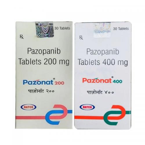 培唑帕尼片0.2/0.4*30片/盒 Pazonat Pazopanib Tablets