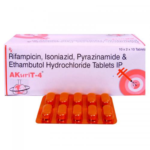 乙胺吡嗪利福异烟片（Ⅱ）200片/盒  Akurit-4 RIFAMPICIN  ISONIAZID PYRAZINAMIDE ETHAMBUTOL Tablet