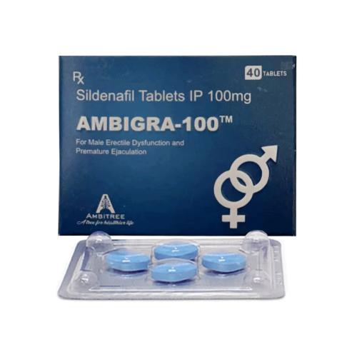 万艾可 枸橼酸西地那非片100mg*40片/盒 AMBIGRA-100