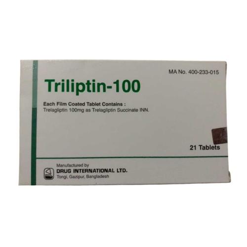 琥珀酸曲格列汀片100mg*21片/盒 Triliptin-100 Trelagliptin Tablets
