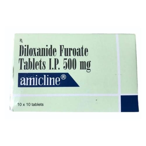 糠酸二氯尼特片500mg*100片/盒 Amicline Diloxanide Furoate Tablets