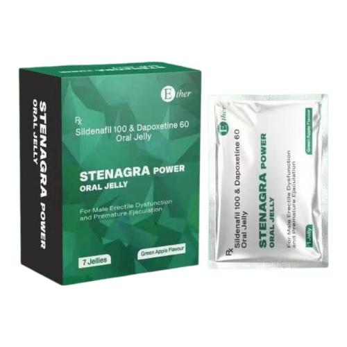 绿钻双效果冻凝胶7袋/盒 威而刚凝胶 STENAGRA super ORAL JELLY