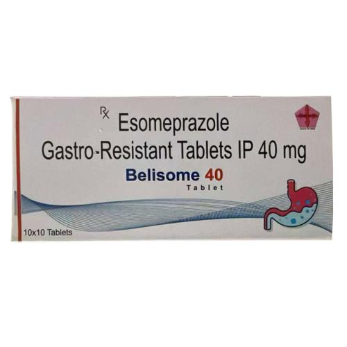 埃索美拉唑镁肠溶片40mg*100片/盒 Belisome 40 Esomeprazole Gastro-Resistant  Tablets